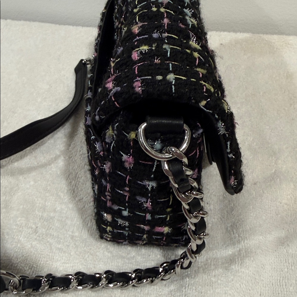NWOT Karl Lagerfeld Paris Agyness Tweed Crossbody Bag - Picture 7 of 8